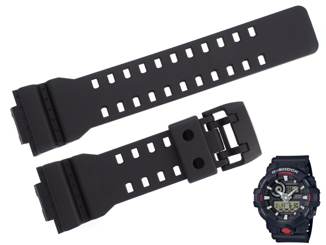 Oryginalny pasek Casio G-Shock GA-700-1A czarny matowy